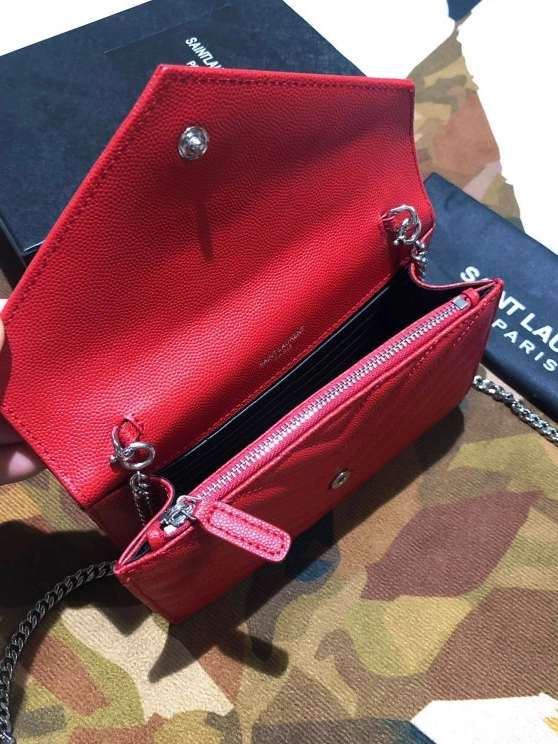 Tony Luxuries YSL CHAIN CASSANDRE MATELASSÉ WALLET 0802